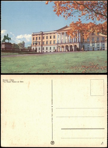 Postcard oslo kristiania - oslo,