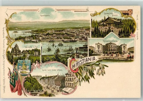 Oslo kristiania lithographie - oslo,
