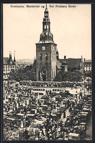 Ansichtskarte kristiania - ansichtskarte,