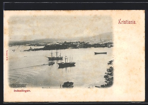 Ansichtskarte kristiania - ansichtskarte,