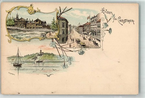 Oslo kristiania lithographie - oslo,