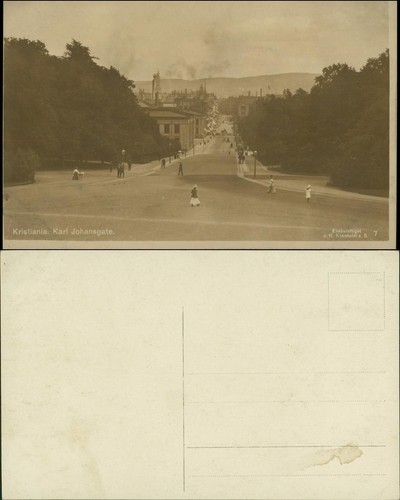 Postcard oslo kristiania - oslo,