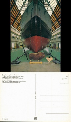 Postcard oslo kristiania fram - postcard,