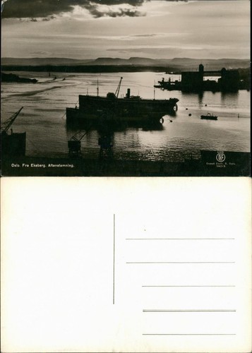 Postcard oslo kristiania - oslo,