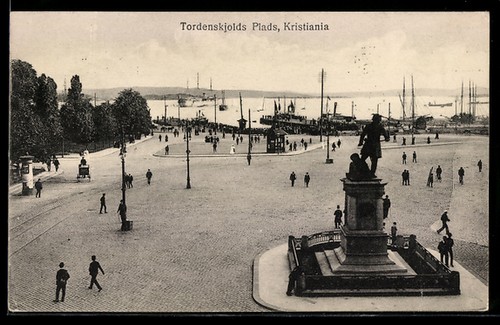 Ansichtskarte kristiania - ansichtskarte,