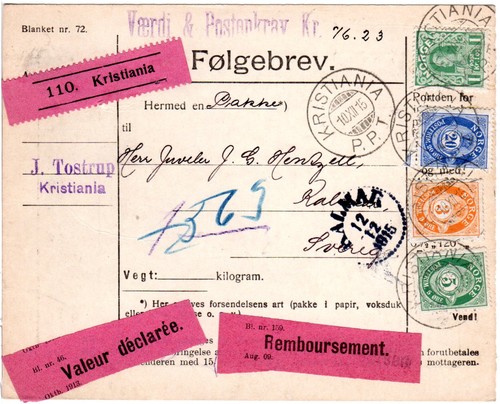 Norwegen 1915 marken auf - norwegen,