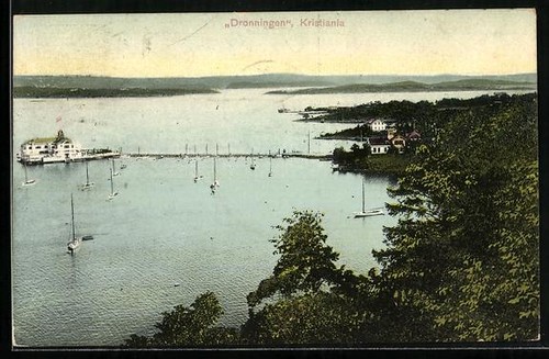 Ansichtskarte kristiania - ansichtskarte,