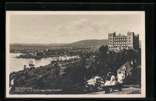 Ansichtskarte kristiania - ansichtskarte,