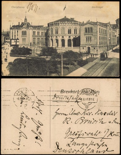 Postcard oslo kristiania - postcard,