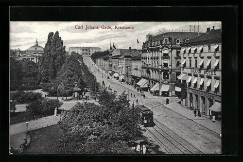 Ansichtskarte kristiania carl - kristiania,,