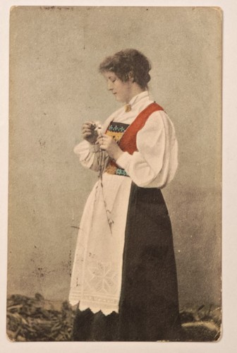 Norwegen tracht frau 1908 - norwegen,