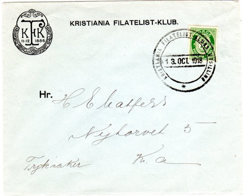Norwegen 1918 kristiania - 1918,,