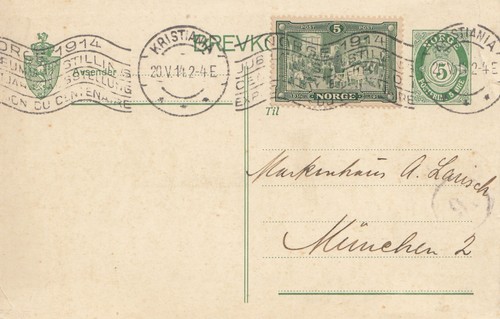 Norwegen 1914 kristiania - norwegen:,
