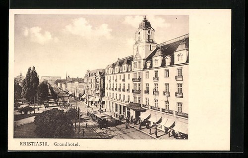 Ansichtskarte kristiania - ansichtskarte,