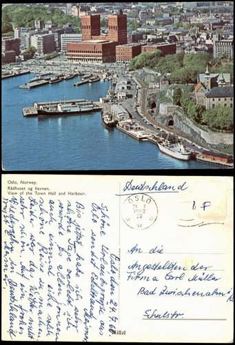 Oslo kristiania hafen - hafen, blick