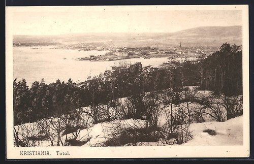 Kristiania totalansicht vom - totalansicht,