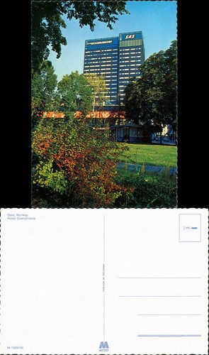 Postcard oslo kristiania - kristiania, sas