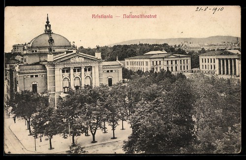Ansichtskarte kristiania - ansichtskarte,