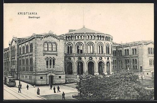 Ansichtskarte kristiania - ansichtskarte,