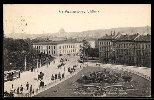 Kristiania fra drammensveien - kristiania,,