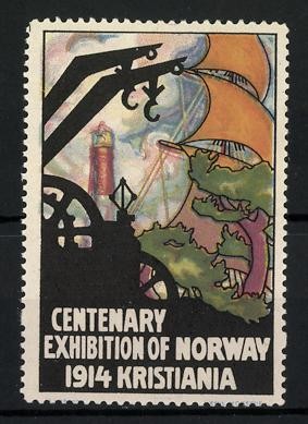 Reklamemarke kristiania - reklamemarke,
