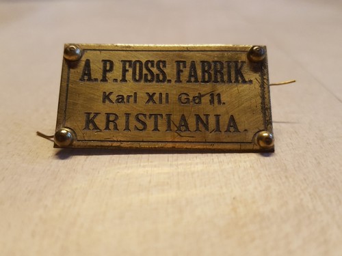Foss fabrik kristiania - foss,