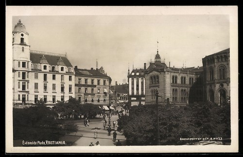 Ansichtskarte kristiania - ansichtskarte,