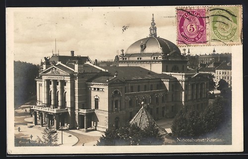 Ansichtskarte kristiania - ansichtskarte,
