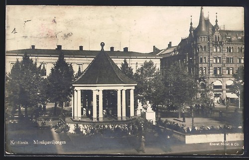 Ansichtskarte kristiania - ansichtskarte,